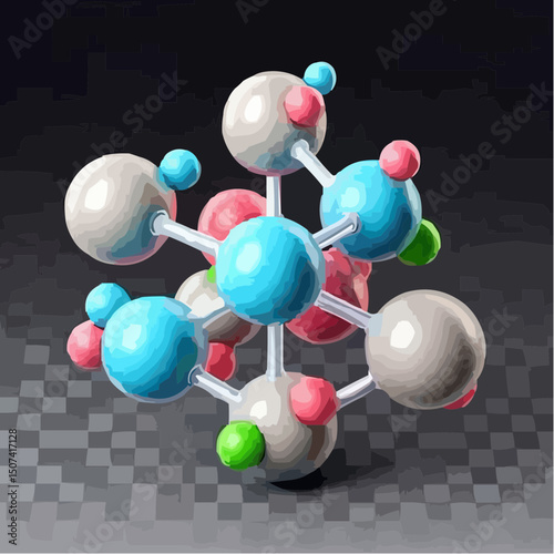 
the representation of a molecule being formed by atoms 66