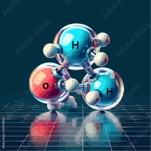 
the representation of a molecule being formed by atoms 64