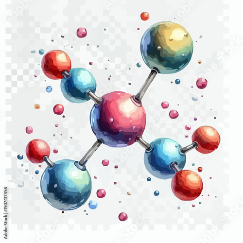 
the representation of a molecule being formed by atoms 37