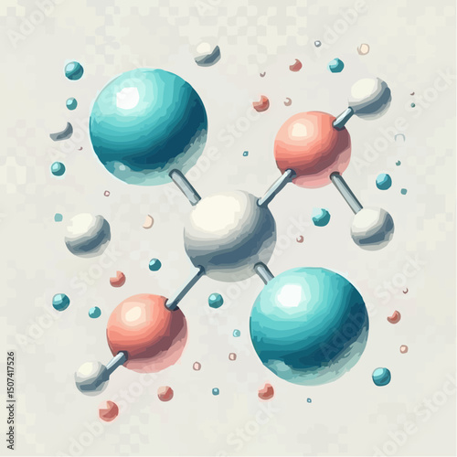 
the representation of a molecule being formed by atoms 15
