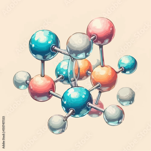 
the representation of a molecule being formed by atoms 14