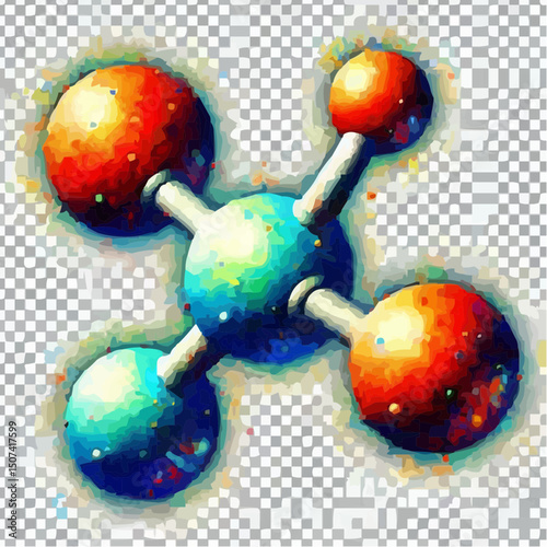 
the representation of a molecule being formed by atoms 6