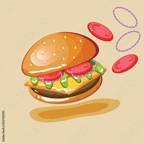 hamburger, fast food, sandwich