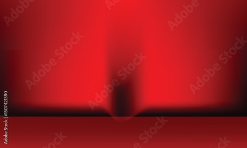 Dark red gradient with spotlight effect display design.