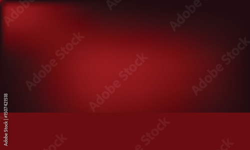 Dark red gradient with spotlight effect display design.