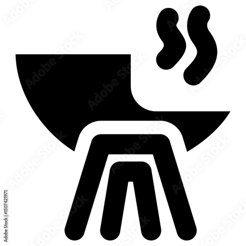 Grill Glyph Icon