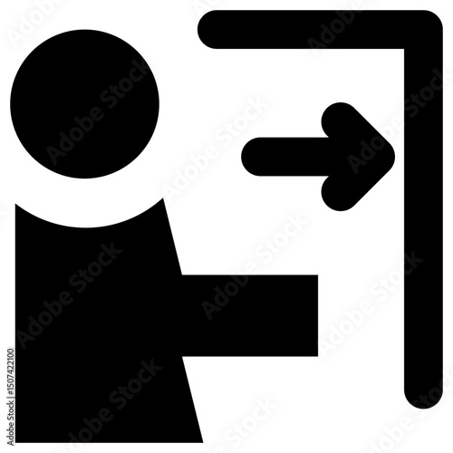 Push Glyph Icon