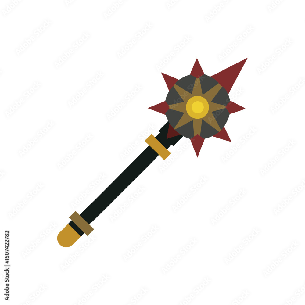 Naklejka premium mace vector 