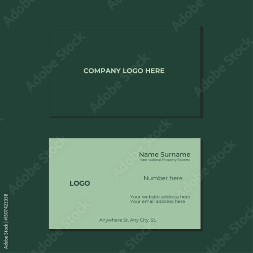Modern Minimal Business Card Template 