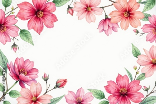 Delicate watercolor blooms, repeating pattern, photography, seamless pattern, watercolor