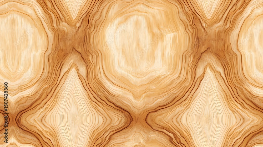 Fototapeta premium Unpainted plywood panel texture with fine wood lines, perfect for layout backgrounds and material design presentations.