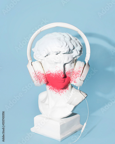 Mixed media installation, summer holidays, travel, cultural differences concept