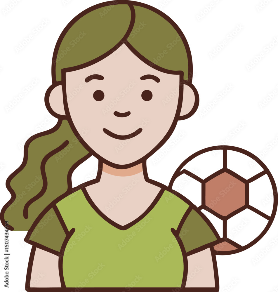 girl playing football girl playing football