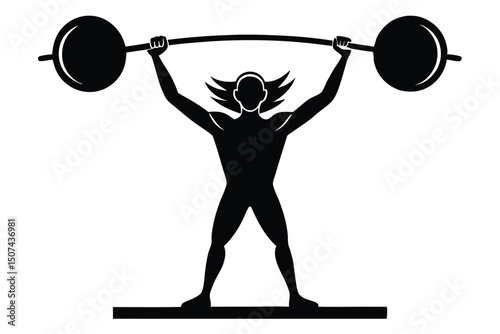 Strongman Silhouette Weightlifting Icon