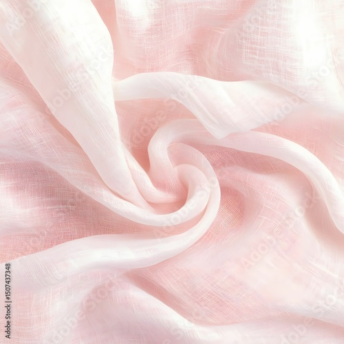 Soft Pink Linen Fabric Texture – Subtle Weave Background