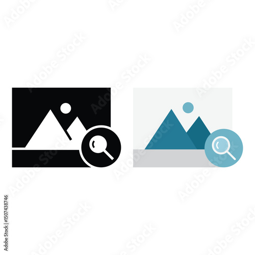 Image Searching Icon Vector Design.