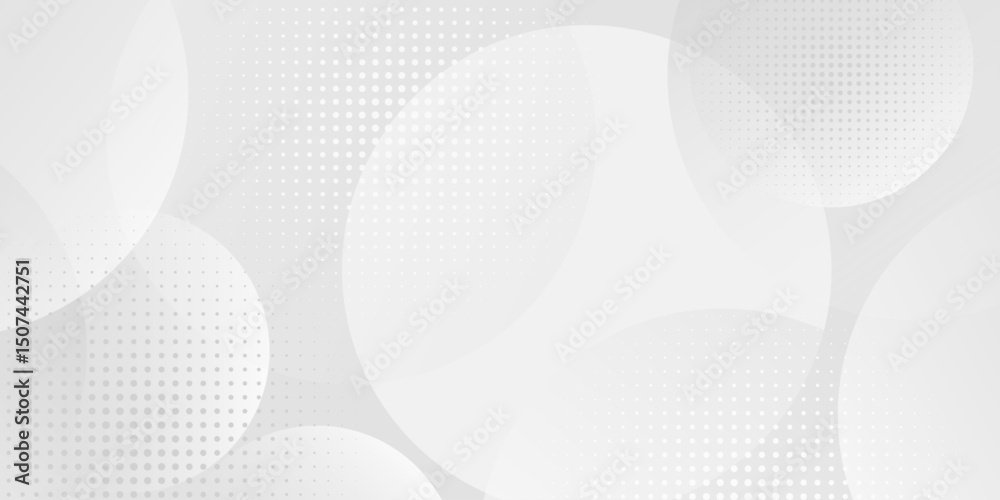 custom made wallpaper toronto digitalAbstract modern white and gray circle overlapping with halftone background. for presentation,banner, web, flyer, card, poster, wallpaper,slide, magazine. Minimal style Design.