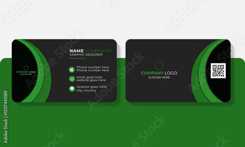 Corporate business card layout