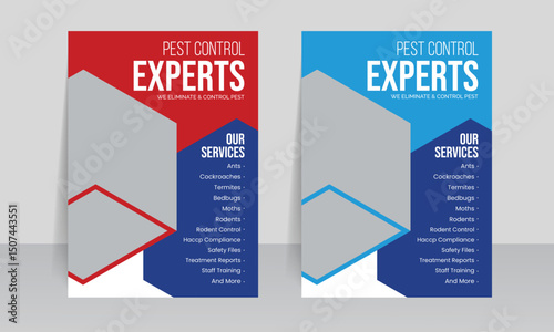 business pest control service flyer template design