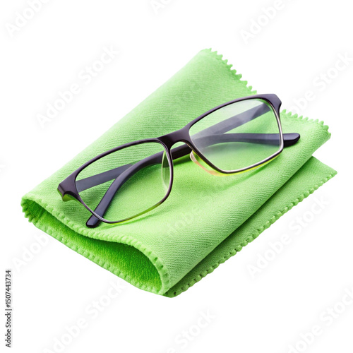 glasses on a notebook