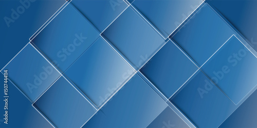 Black dark navy blue silver abstract pattern background. Geometric shape. Line triangle angle fold polygon diamond 3D simple