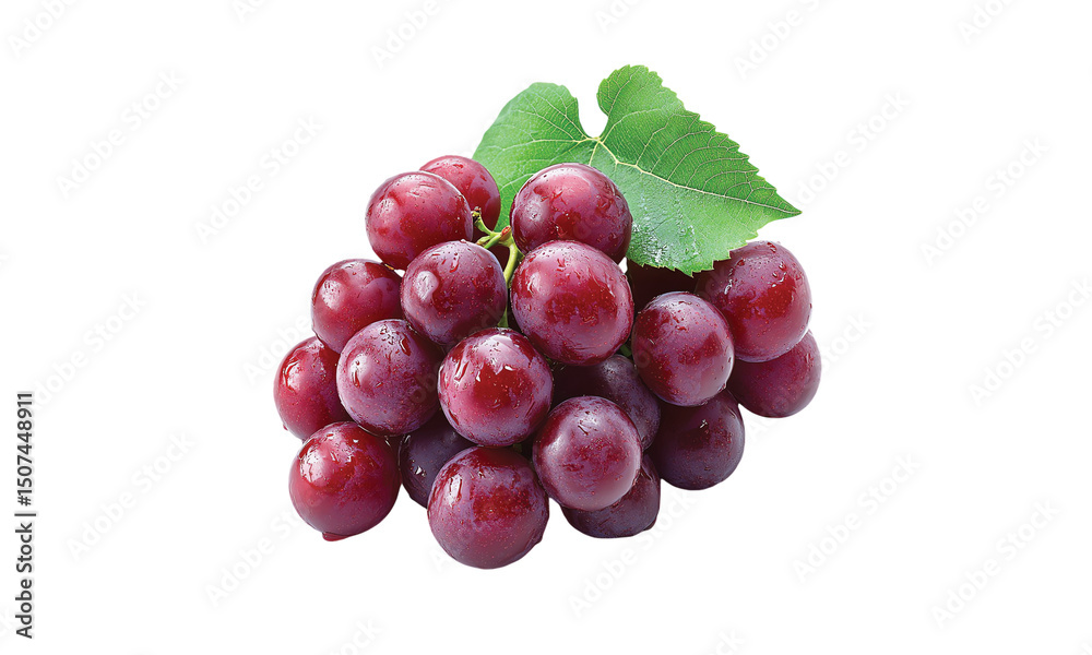 Red grape isolated on transparent or white background Red grape isolated on transparent or white background