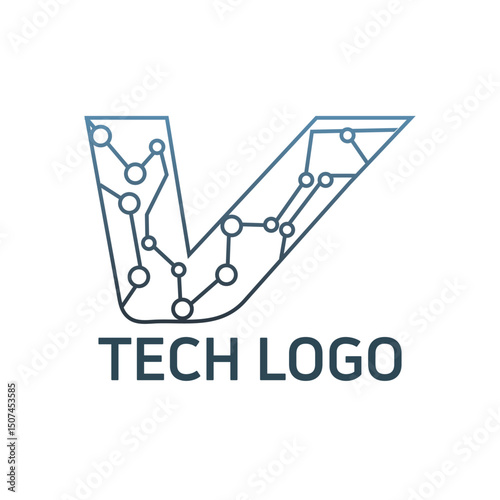 modern minimalist tech logo design 