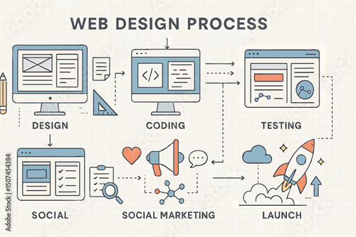 Business and finance infographic icons set for web design and presentation