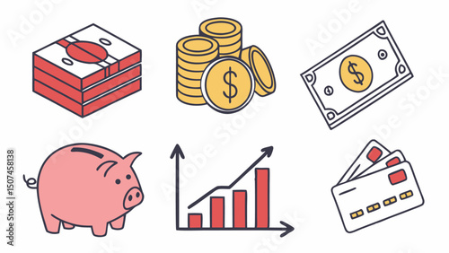 finance-vector-icons-set