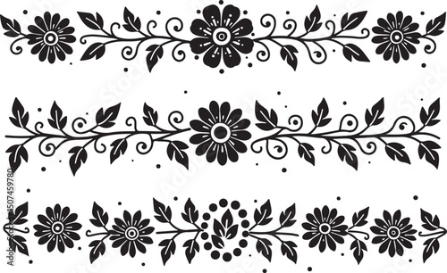Tattoos And  Foral Elements  vector design bundle 