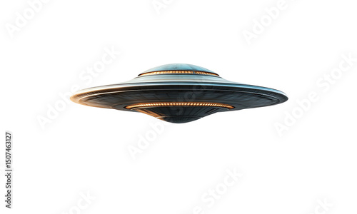 Flying saucer, ufo, ump isolated on transparent or white background, clipping path ,png 