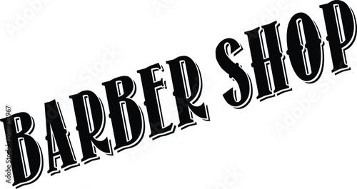 Barber shop sign promoting grooming services for men