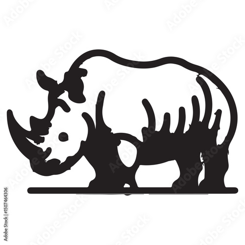 rhino vector illustration