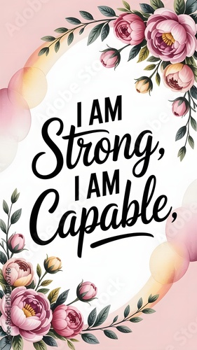 Inspirational Motivational Typography Wall Art Print