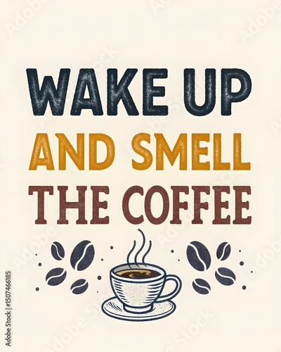 Coffee Wall Art – Inspirational Typography Print