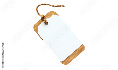 Name tag card isolated on transparent or white background, clipping path ,png 
