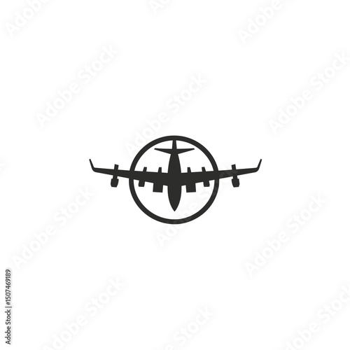 Vintage plane design for travelers. PNG image, transparent background