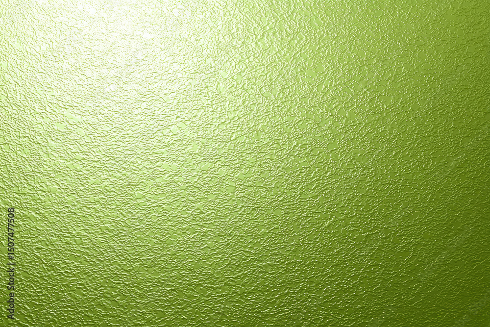 Fototapeta premium Textured green surface with subtle, seamless pattern creates vibrant and fresh appearance, reminiscent of apple skin. light reflection adds glossy effect, enhancing texture depth