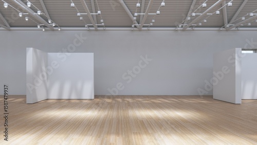Empty Gallery Room Perspective