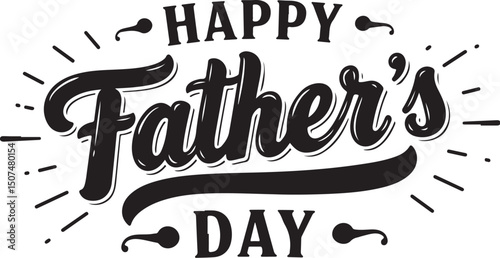 Happy Father's Day typography