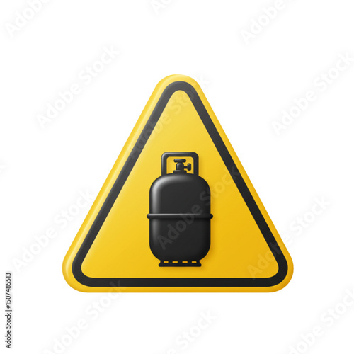 Gas bottle warning for specific storage or usage conditions.