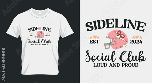 Sideline est 2024 Social Club t shirt design