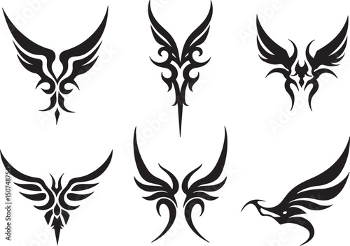 Mystical Butterfly  Tattoo's  design vector  