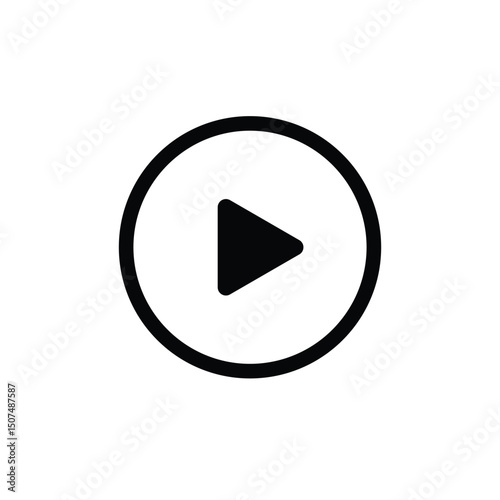 Play button. Pause icon vector.