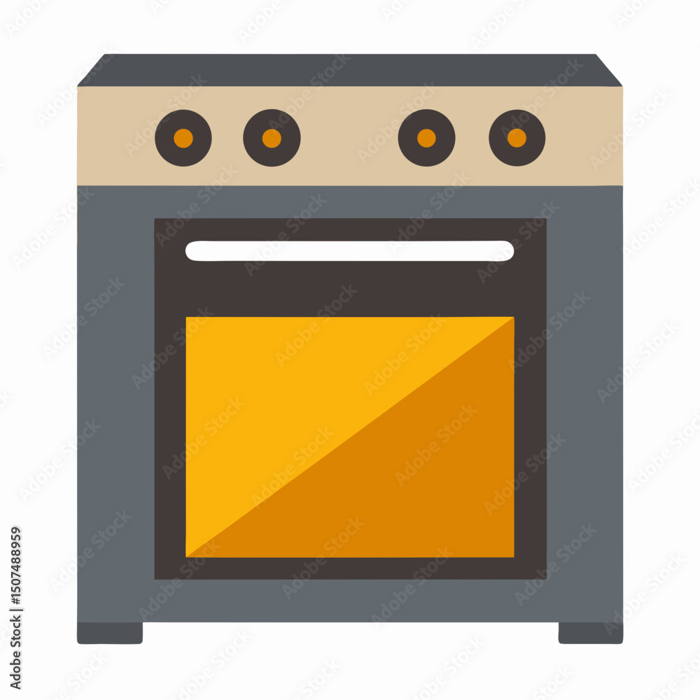 gas stove isolated on white