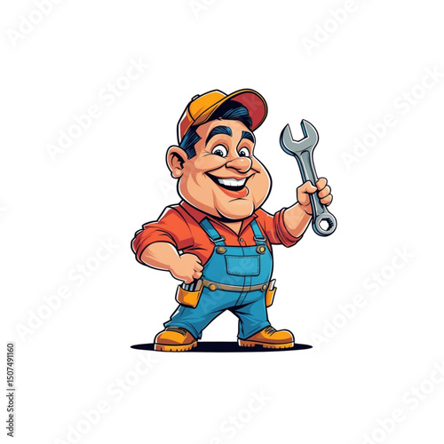 plumber with tools