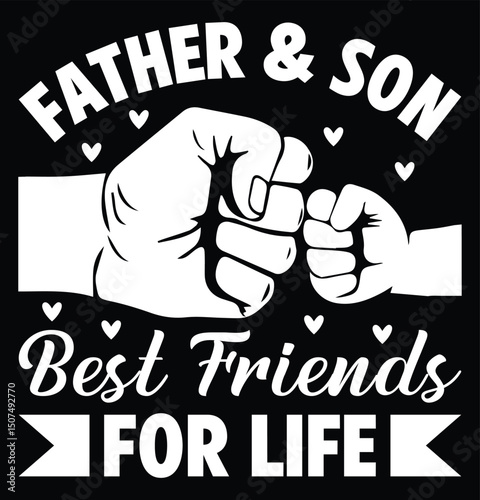 Father Son Fist Bump Love