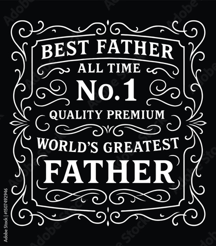 Best Father Premium Label