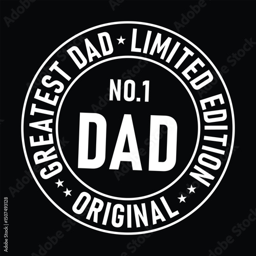 No.1 Dad Limited Badge