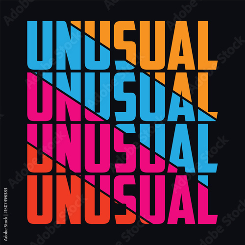 Urban neon graffiti unusual slogan with outline gradient font - Hipster graphic typography vector illustration for tee t shirt or sweatshirt